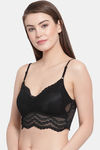 PrettyCat Padded Full Coverage Bralette - Black — thumbnail 3