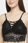 PrettyCat Padded Full Coverage Bralette - Black — thumbnail 4
