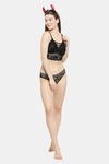 PrettyCat Padded Full Coverage Bralette - Black — thumbnail 5