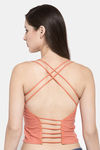 PrettyCat Padded Full Coverage Bralette - Orange — thumbnail 2