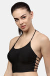 PrettyCat Lightly Lined Full Coverage Bralette - Black — thumbnail 3