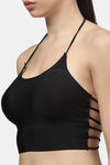 PrettyCat Lightly Lined Full Coverage Bralette - Black — thumbnail 4