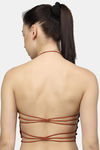 PrettyCat Lightly Lined Non-Wired Full Coverage Bralette - Orange — thumbnail 2
