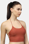 PrettyCat Lightly Lined Non-Wired Full Coverage Bralette - Orange — thumbnail 3