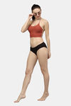 PrettyCat Lightly Lined Non-Wired Full Coverage Bralette - Orange — thumbnail 5
