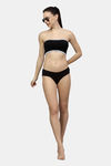 PrettyCat Padded Demi Coverage Tube Bra - Black — thumbnail 5