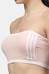 PrettyCat Padded Demi Coverage Tube Bra - Pink — thumbnail 4