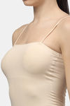 PrettyCat Lightly Lined Full Coverage Bralette - Beige — thumbnail 4