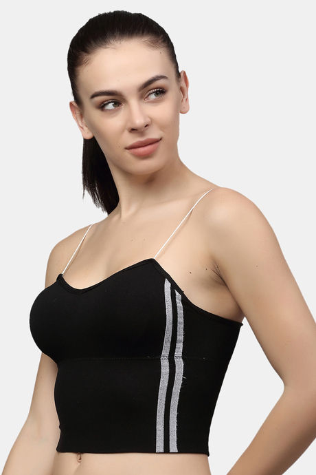PrettyCat Lightly Lined Full Coverage Bralette - Black — image 3