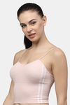PrettyCat Lightly Lined Non-Wired Full Coverage Bralette - Pink — thumbnail 3