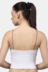 PrettyCat Lightly Lined Full Coverage Bralette - White — thumbnail 2