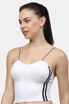 PrettyCat Lightly Lined Full Coverage Bralette - White — thumbnail 3