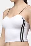 PrettyCat Lightly Lined Full Coverage Bralette - White — thumbnail 4