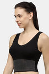 PrettyCat Padded Full Coverage Blouse Bra - Black — thumbnail 3