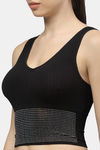 PrettyCat Padded Full Coverage Blouse Bra - Black — thumbnail 4