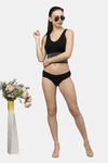 PrettyCat Padded Full Coverage Blouse Bra - Black — thumbnail 5
