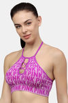 PrettyCat Padded Full Coverage Blouse Bra - Purple — thumbnail 3