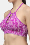 PrettyCat Padded Full Coverage Blouse Bra - Purple — thumbnail 4