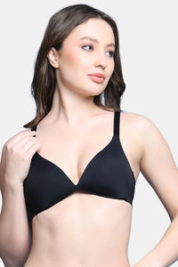 PrettyCat Women Nonwire Seamless Plunge Bra  — thumbnail 1
