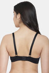 PrettyCat Non-Wired Medium Coverage T-Shirt Bra - Black — thumbnail 2