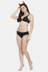 PrettyCat Non-Wired Medium Coverage T-Shirt Bra - Black — thumbnail 7