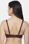 PrettyCat Non-Wired Medium Coverage T-Shirt Bra - Brown — thumbnail 2