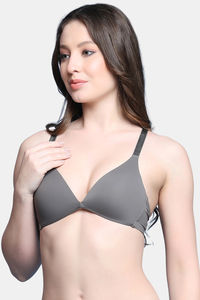 PrettyCat Women Nonwire Seamless Plunge Bra  — thumbnail 3