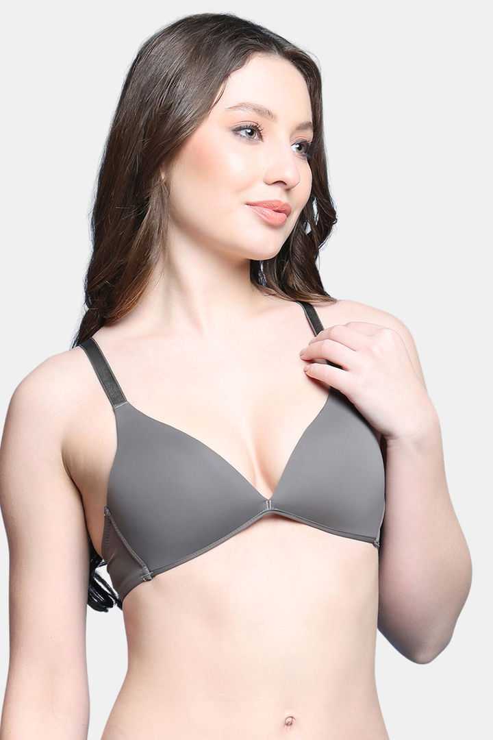 PrettyCat Women Nonwire Seamless Plunge Bra  — image 4