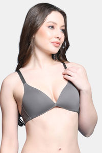 PrettyCat Women Nonwire Seamless Plunge Bra  — thumbnail 4
