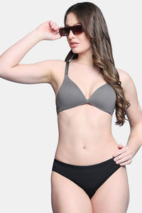 PrettyCat Women Nonwire Seamless Plunge Bra  — thumbnail 7