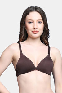 PrettyCat Women Nonwire Seamless Plunge Bra  — thumbnail 1