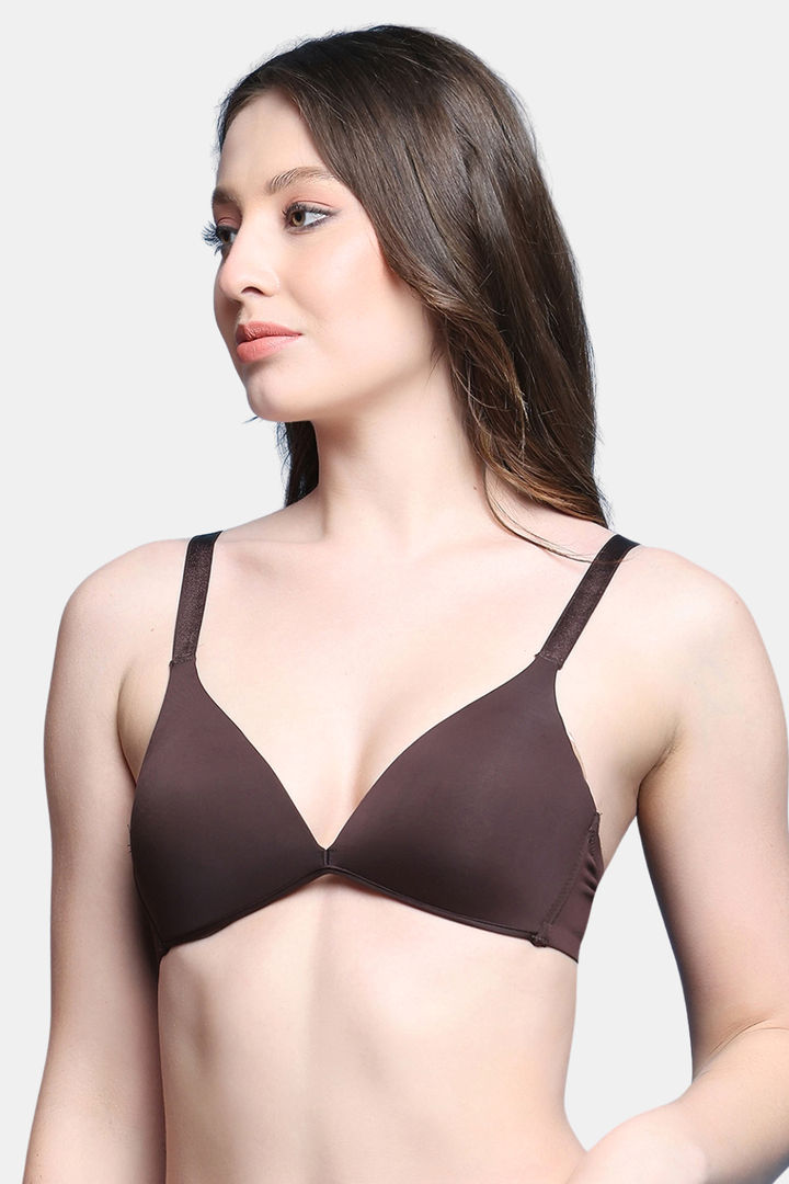 PrettyCat Women Nonwire Seamless Plunge Bra  — image 3