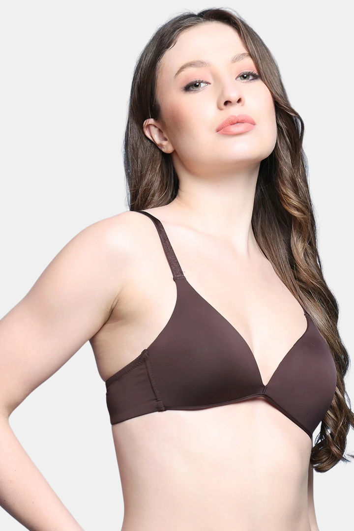 PrettyCat Women Nonwire Seamless Plunge Bra  — image 4