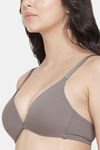 PrettyCat Non-Wired Medium Coverage T-Shirt Bra - Brown1 — thumbnail 5