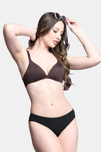 PrettyCat Women Nonwire Seamless Plunge Bra  — thumbnail 7