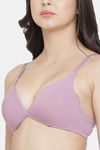 PrettyCat Non-Wired Medium Coverage T-Shirt Bra - Purple — thumbnail 5