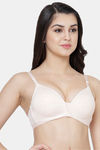 PrettyCat Non-Wired Medium Coverage T-Shirt Bra - Skin White — thumbnail 4