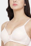 PrettyCat Non-Wired Medium Coverage T-Shirt Bra - Skin White — thumbnail 5