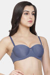 PrettyCat Wired Medium Coverage T-Shirt Bra - Grey — thumbnail 4