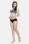 PrettyCat Wired Medium Coverage T-Shirt Bra - Grey — thumbnail 7