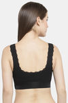 PrettyCat Non-Wired Medium Coverage T-Shirt Bra - Black — thumbnail 2