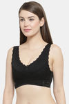 PrettyCat Non-Wired Medium Coverage T-Shirt Bra - Black — thumbnail 3
