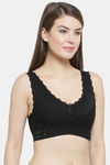 PrettyCat Non-Wired Medium Coverage T-Shirt Bra - Black — thumbnail 4