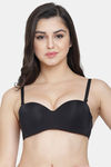 PrettyCat Wired Medium Coverage Push-Up Bra - Black — thumbnail 1