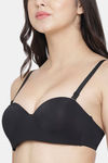PrettyCat Wired Medium Coverage Push-Up Bra - Black — thumbnail 5