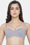 PrettyCat Wired Medium Coverage Push-Up Bra - Grey — thumbnail 1