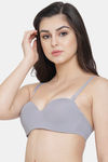 PrettyCat Wired Medium Coverage Push-Up Bra - Grey — thumbnail 3