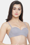 PrettyCat Wired Medium Coverage Push-Up Bra - Grey — thumbnail 4