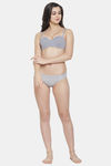 PrettyCat Wired Medium Coverage Push-Up Bra - Grey — thumbnail 6