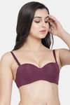 PrettyCat Wired Medium Coverage Push-Up Bra - Maroon — thumbnail 4